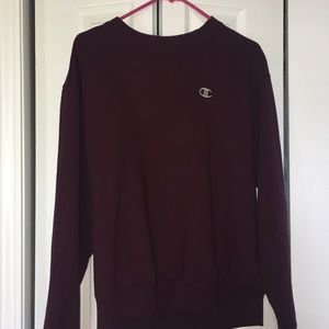 medium burgundy champion sweatshirt